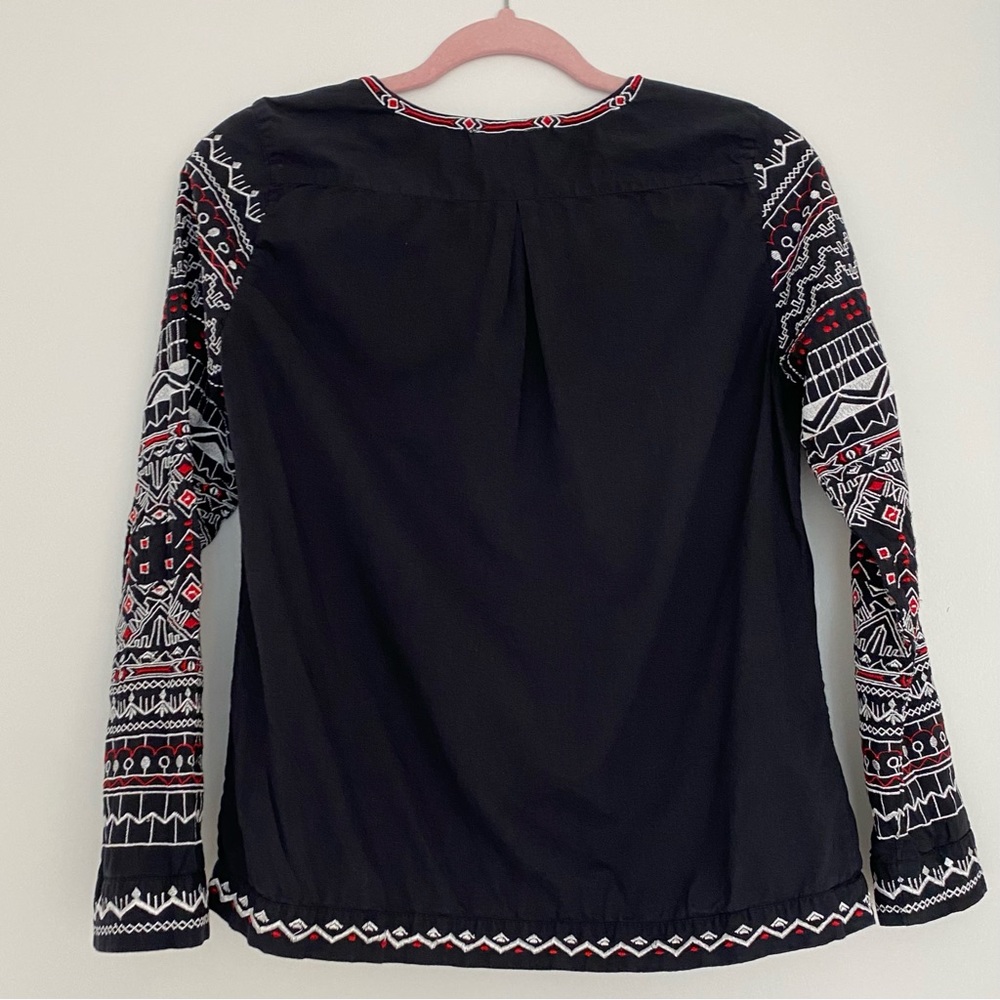 Sezane Embroidered Sleeves Blouse - Picture 4 of 9